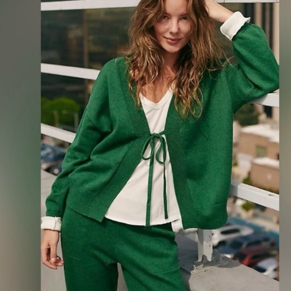FREE PEOPLE SOLAR  CARDIGAN & PANS SET